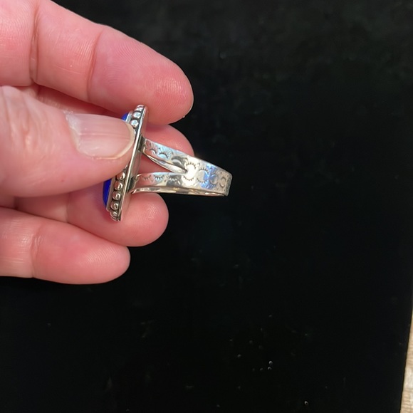 Hallmarked 925 Lapiz Ring vintage - Picture 5 of 11